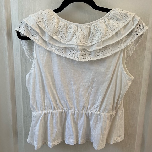 Jodi Ruffled Eyelet Crop Top - Picture 8 of 8